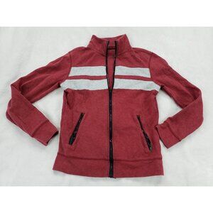 Prince & Fox Boys Red and White Preppy Full Zip Long Sleeve Shirt Size XS Jacket